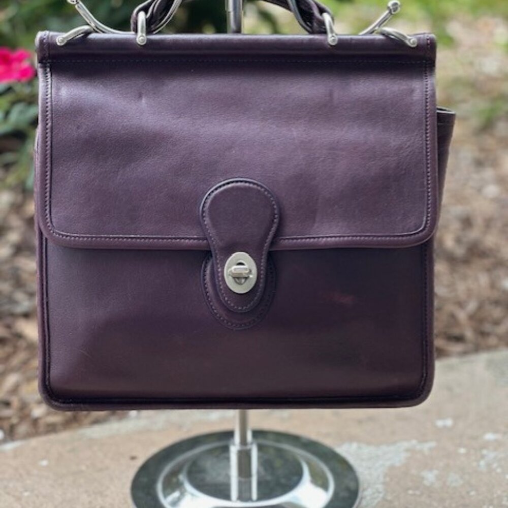 Vintage Coach Willis Aubergine